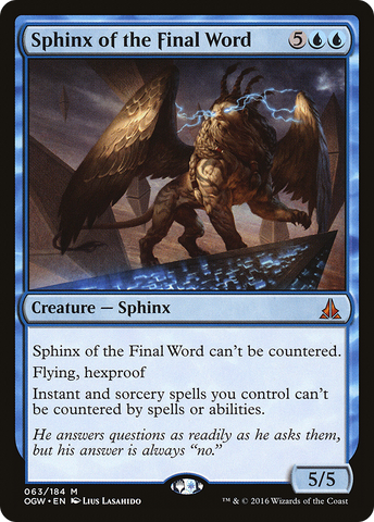 Sphinx of the Final Word [Oath of the Gatewatch]