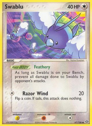 Swablu (67/106) (Stamped) [EX: Emerald]