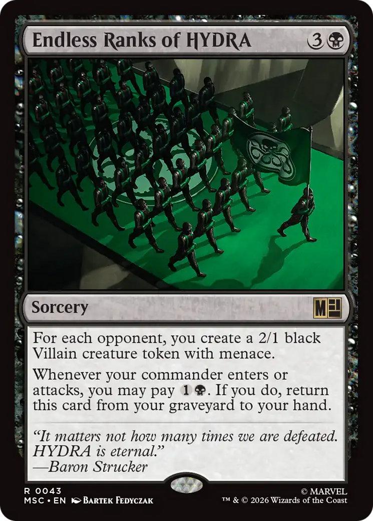 Endless Ranks of HYDRA (Surge Foil) [Marvel Super Heroes Commander]