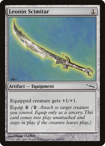 Leonin Scimitar [Mirrodin]