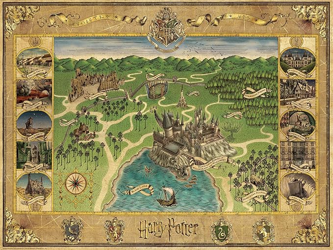 Ravensburger: Hogwarts Map 1500pc
