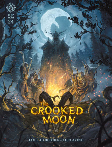 The Crooked Moon: Folk Horror in 5E RPG - Regular Cover (HC)