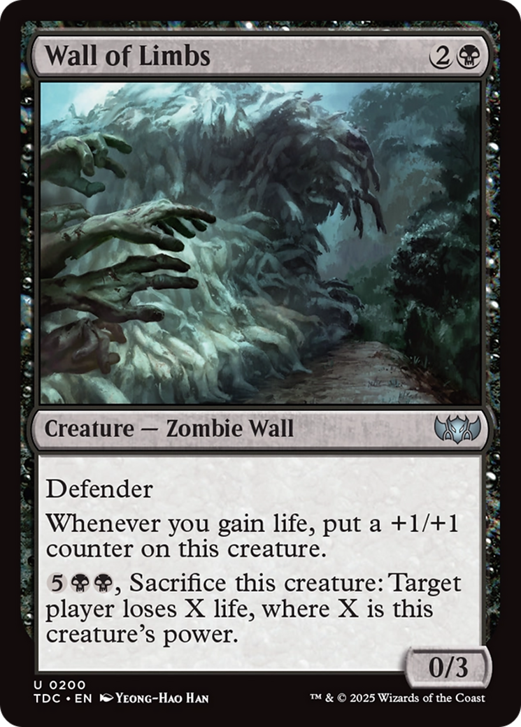 Wall of Limbs [Tarkir: Dragonstorm Commander]