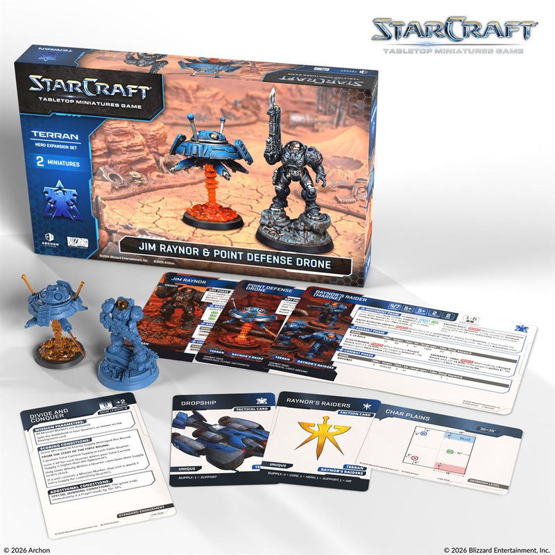 Starcraft: The Miniatures Game: Terran: Jim Raynor (Raynor's Raiders) Hero Expansion Set