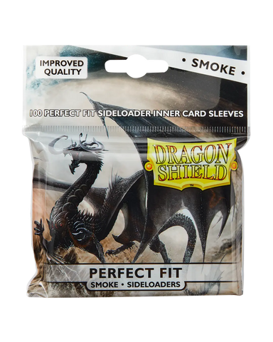 Sleeves: Dragon Shield: Perfect Fit: Sideloader Inner Sleeves: Smoke (100)