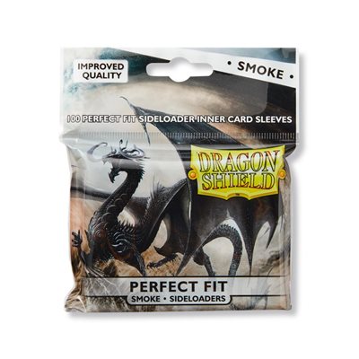 Sleeves: Dragon Shield: Perfect Fit: Sideloader Inner Sleeves: Smoke (100) (EN)