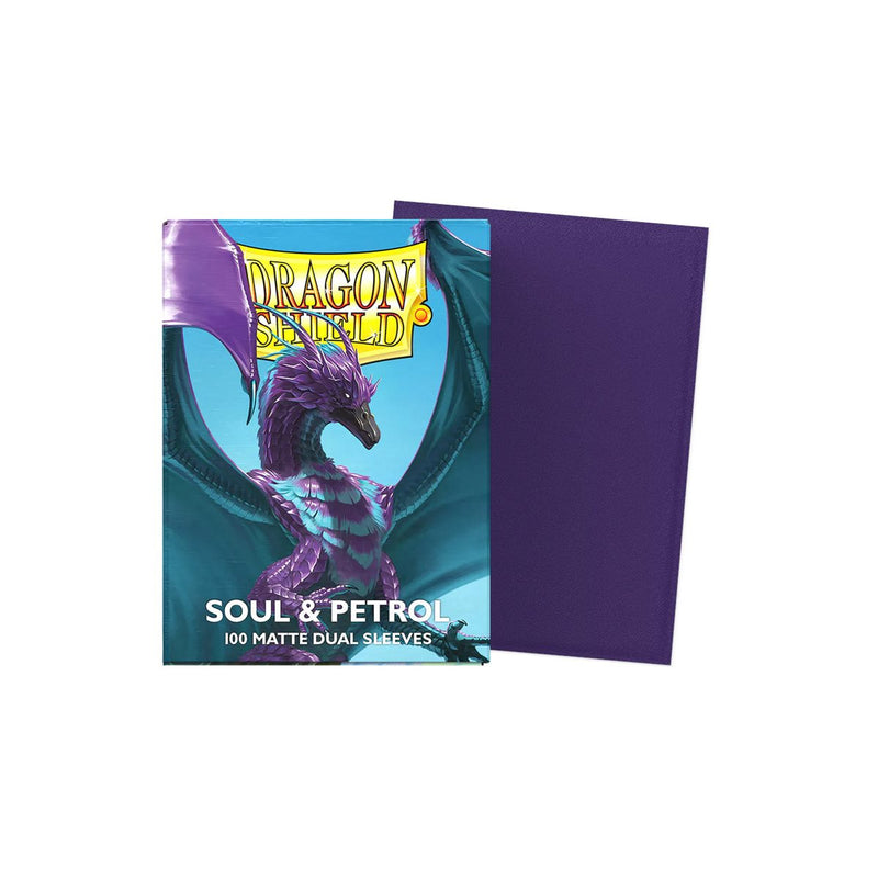 Dragon Shield: Standard 100ct Sleeves - Soul & Petrol (Dual Matte)