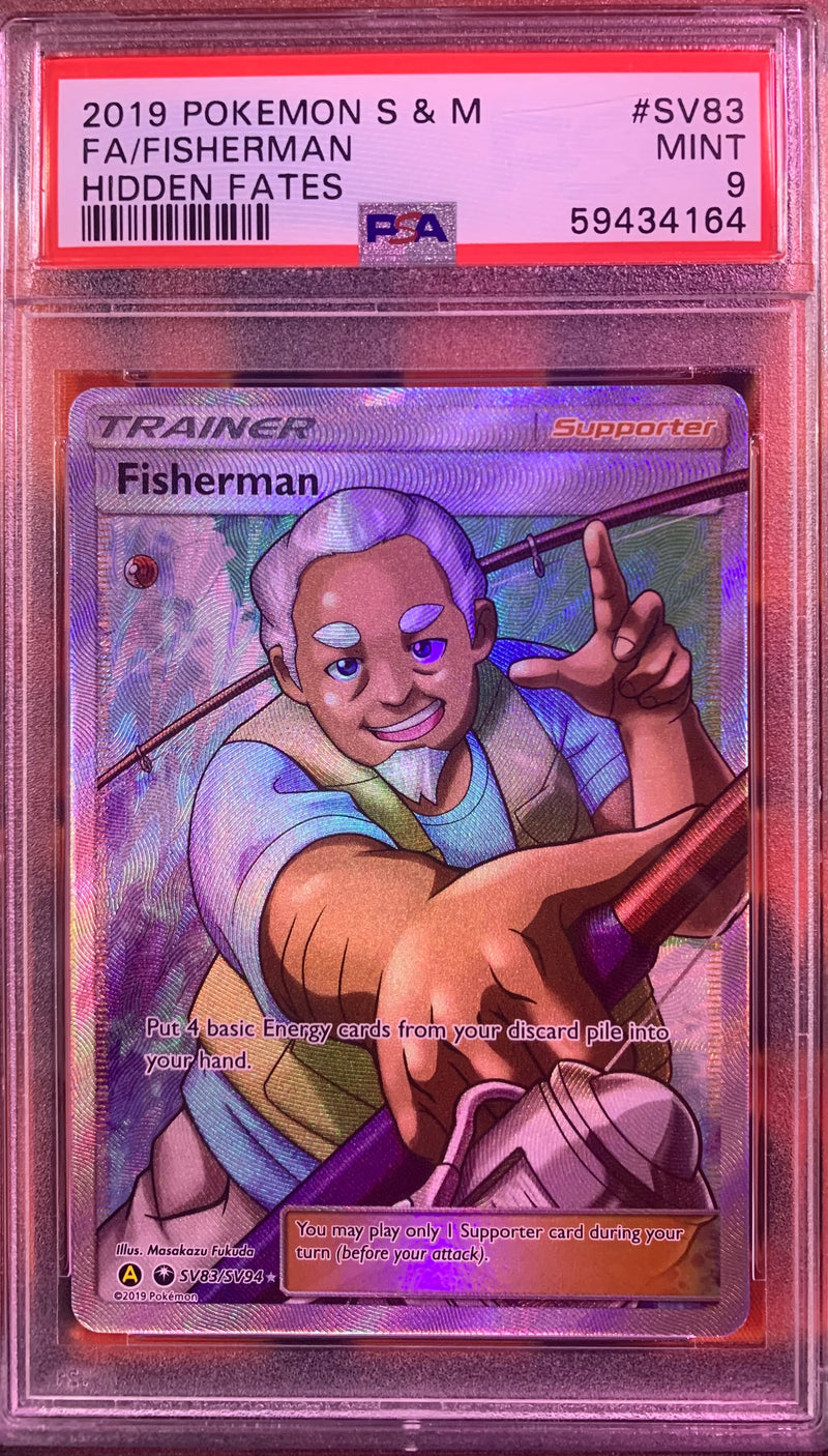 Fisherman (SV83/SV94) - Hidden Fates - PSA 9