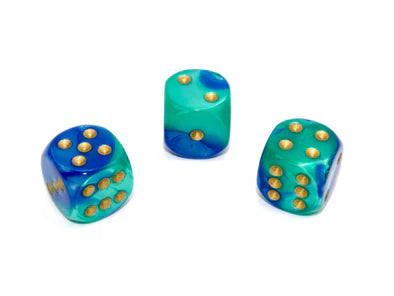 12D6 Gemini: Blue-Teal/Gold