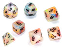 Chessex- 7pc Polyhedral: Festive
