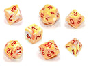 Chessex- 7pc Polyhedral: Festive
