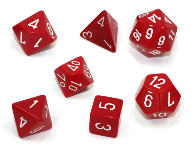 Chessex- 7pc Polyhedral: Opaque