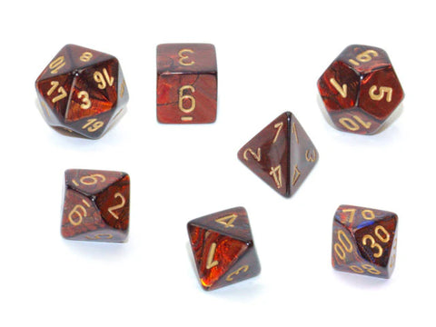 Chessex- 7pc Polyhedral: Scarab
