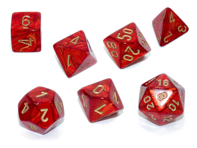 Chessex- 7pc Polyhedral: Scarab