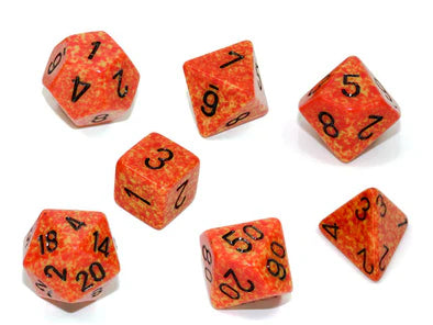 Chessex- 7pc Polyhedral: Speckled