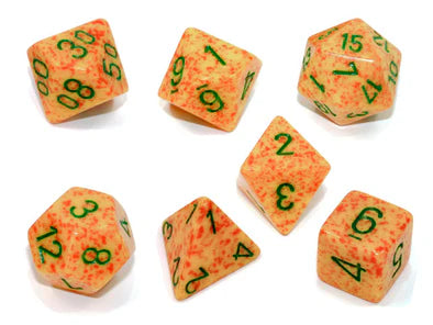 Chessex- 7pc Polyhedral: Speckled