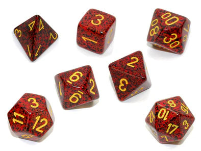 Chessex- 7pc Polyhedral: Speckled