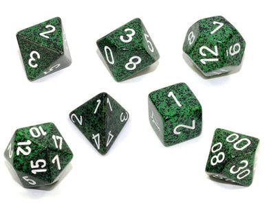 Chessex- 7pc Polyhedral: Speckled