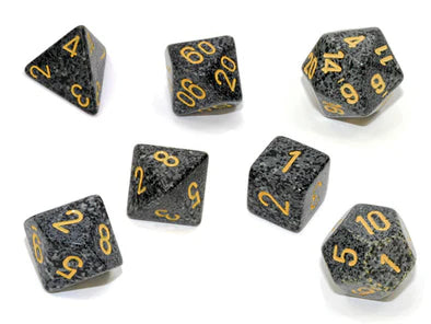 Chessex- 7pc Polyhedral: Speckled