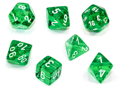 Chessex- 7pc Polyhedral: Translucent
