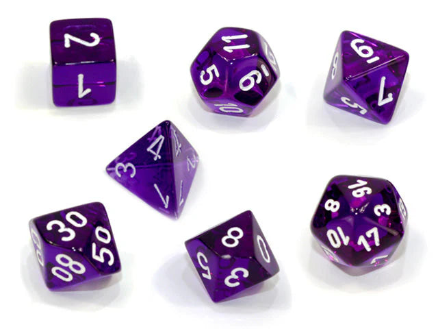 Chessex- 7pc Polyhedral: Translucent