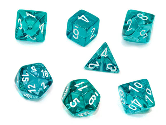 Chessex- 7pc Polyhedral: Translucent