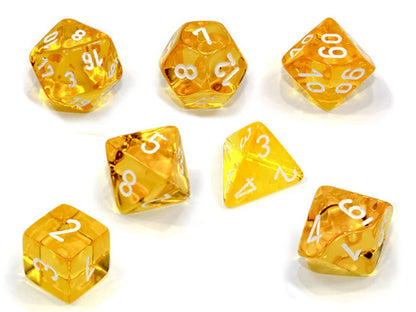Chessex- 7pc Polyhedral: Translucent