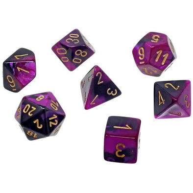 Chessex- 7pc Mini Polyhedral: Gemini