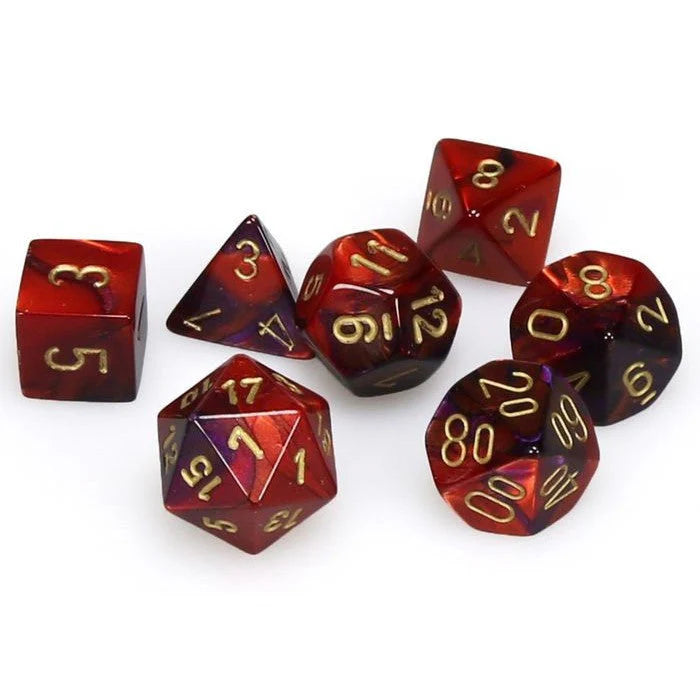 Chessex- 7pc Mini Polyhedral: Gemini