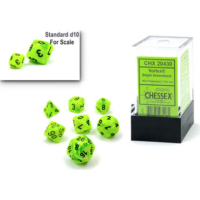 Chessex- 7pc Mini Polyhedral: Vortex