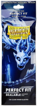 Dragon Shield - 100ct Japanese Size - Perfect Fit Sealable - Clear