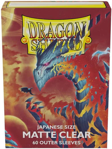 Matte Clear Outer Sleeves Dragon Shield 60ct Japanese Sized