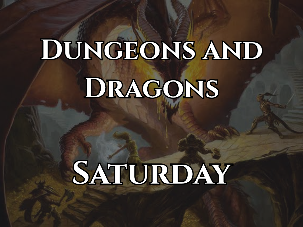 Dungeons & Dragons: Weekly One-Shot - Sat, Sep 05, 2026