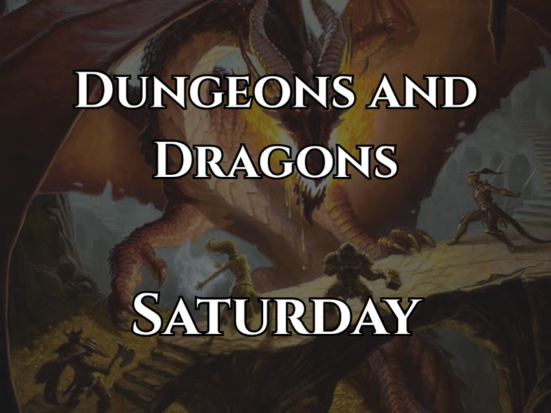 Dungeons & Dragons: Weekly One-Shot - Sat, Sep 05, 2026