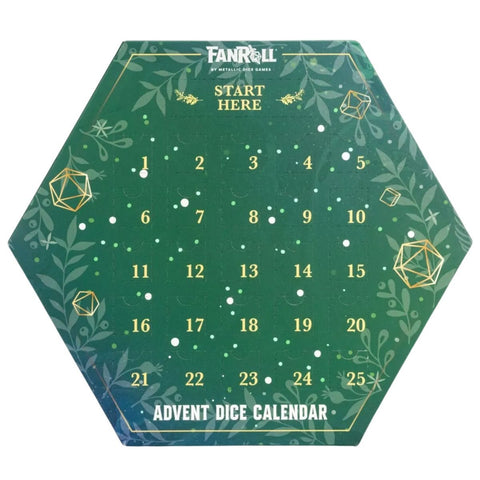 Dice: Advent Calendar: 2025 Fanroll Holiday Dice Advent Calendar