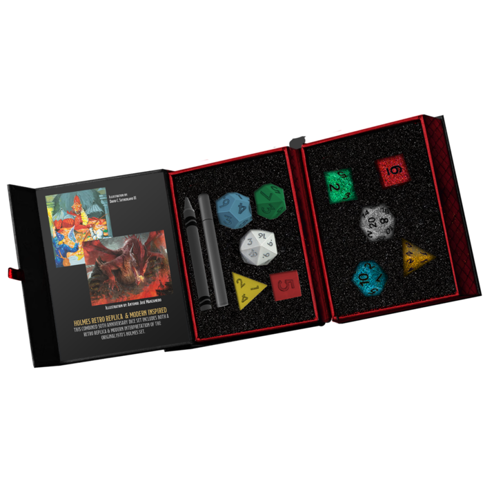 Dungeons & Dragons 50th Anniversary Holmes Retro & Modern Inspired Dice Sets