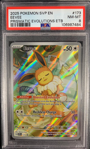 Eevee (SVP173) - Prismatic Evolutions - PSA 8