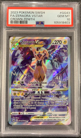 Zeraora Vstar (GG43/GG70) - Crown Zenith - PSA 10
