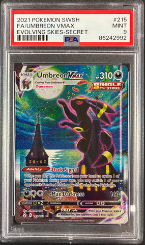Umbreon V (215/203) - Alternate Art - Evolving Skies - PSA 9