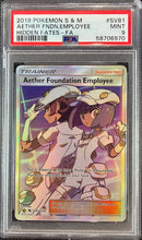 Aether Foundation Employee (SV81/SV94) - Hidden Fates - PSA 9