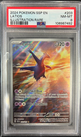 Latios (203/191) - Illustration Rare - PSA 8