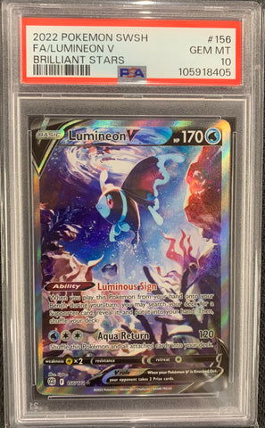 Lumineon V (156/172) - Brilliant Stars - PSA 10