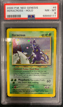 Heracross Holo (6/111) Neo Genesis - PSA 8