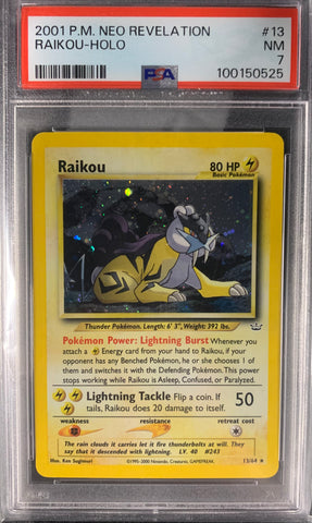 Raikou Holo (13/64) - Neo Revelations - PSA 7