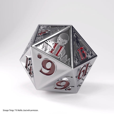 Metal D20 - Stranger Things: Hellfire Club
