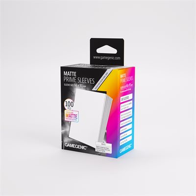Sleeves: Gamegenic: Matte Prime Sleeves: White (100) (ML) (Repackaging)