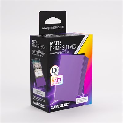 Sleeves: Gamegenic: Matte Prime Sleeves: Purple (100) (ML) (Repackaging)