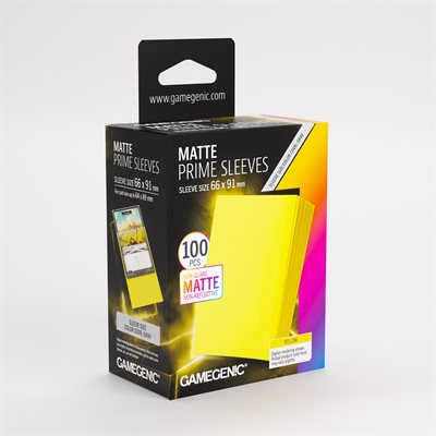 Sleeves: Gamegenic: Matte Prime Sleeves: Yellow (100) (ML) (Repackaging)