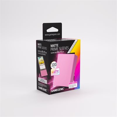 Sleeves: Gamegenic: Matte Prime Sleeves: Pink (100) (ML) (Repackaging)