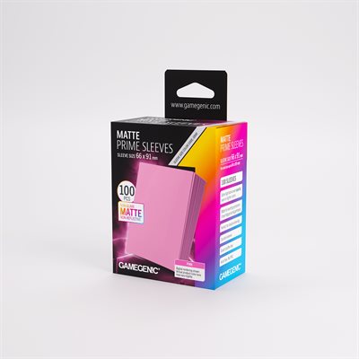 Sleeves: Gamegenic: Matte Prime Sleeves: Pink (100) (ML) (Repackaging)